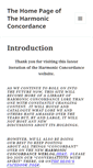 Mobile Screenshot of harmonicconcordance.org